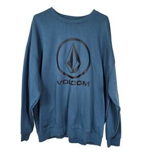 Volcom Roundabout Sweatshirt Men's XXL Blue Black Casual Athleisure Outdoors